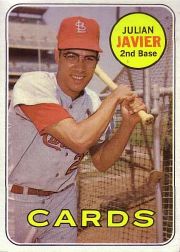 1969 Topps Baseball Cards      497     Julian Javier